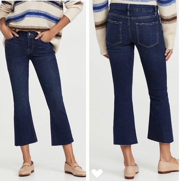 Frame Denim Denim - FRAME Le Crop Mini Bootcut Jeans in COBBERT SIZE 24
